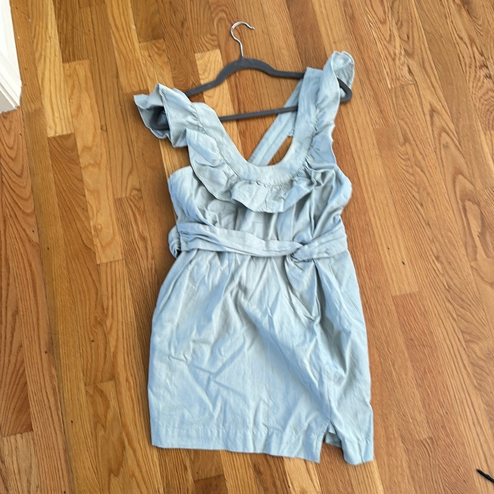 Free people light teal dress with POCKETS!!